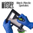 Czarne plastikowe szpatułki - drukarka 3D