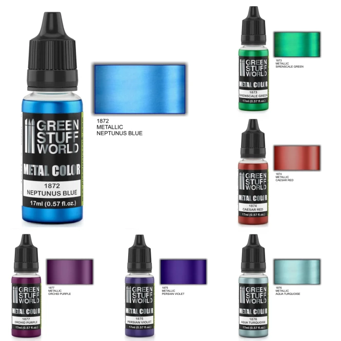 Green Stuff World  Metallic Colours paint set
