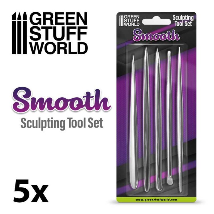 Green Stuff World 5x Smooth Sculpting Set