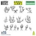 Zestaw wydrukowany w 3D - Fantazyjne Grzyby