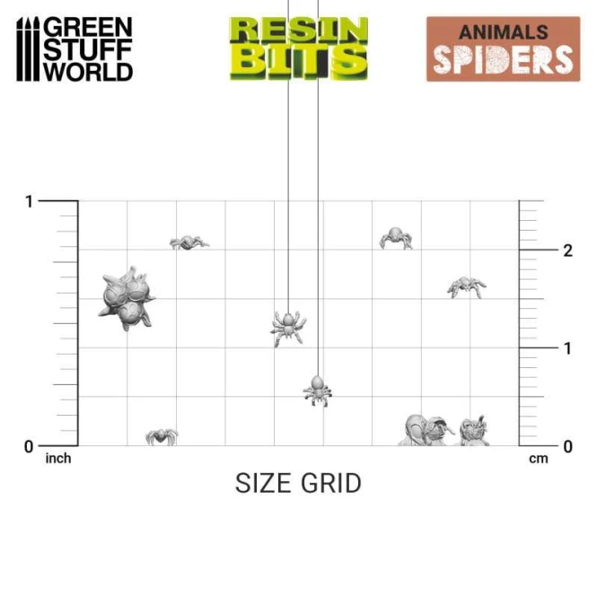 3D printed set - Small Spiders