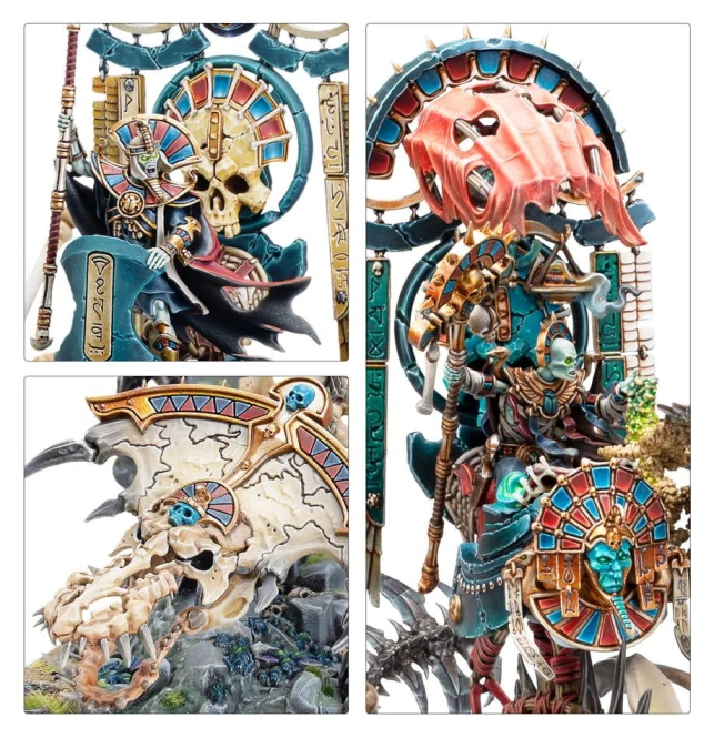Tomb King/Liche Priest on Necrolith Bone Dragon