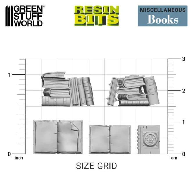 3D Printed Set - Resin Books