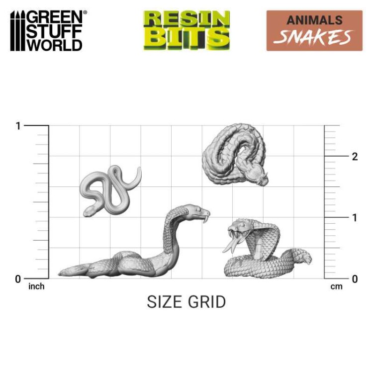 3D printed set - Snakes