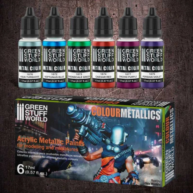 Green Stuff World  Metallic Colours paint set
