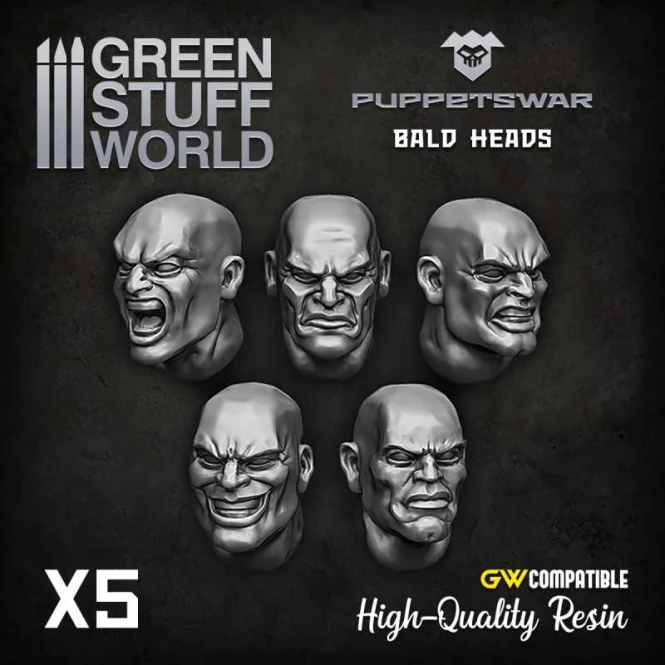 Bald heads odlew żywiczny Puppetswar