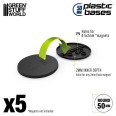 Plastic Bases - Round 50 mm BLACK