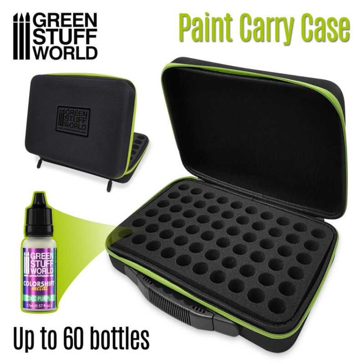 Case with foam with 60 holes for paint pots