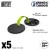 Plastic Bases - Round 50 mm BLACK
