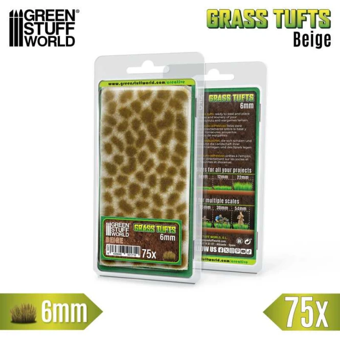 Static Grass Tufts 6 mm - Beige