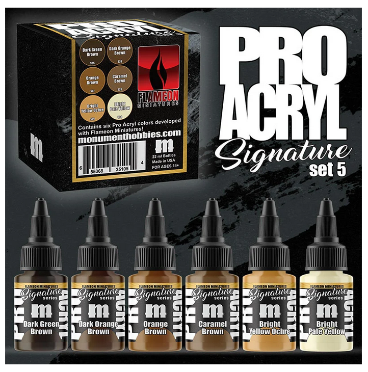 Pro Acryl Flameon Miniatures - 6 Paints (6x22mL)
