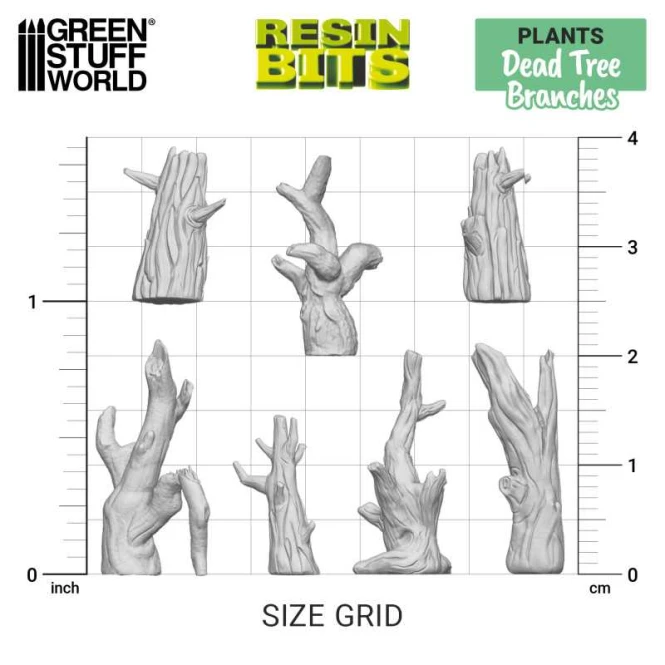 3D printed set - Dead Tree Brushes