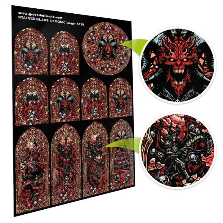 Demonic Stained Glass - Large