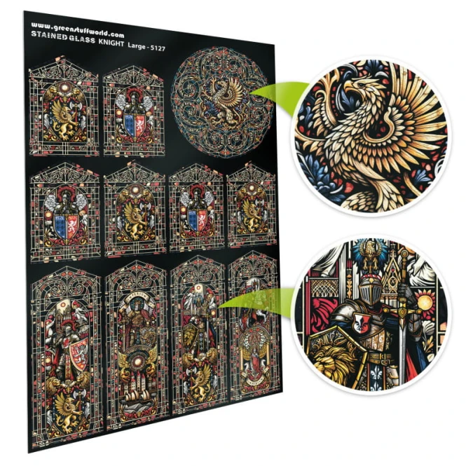 Knight Stained Glass - Large