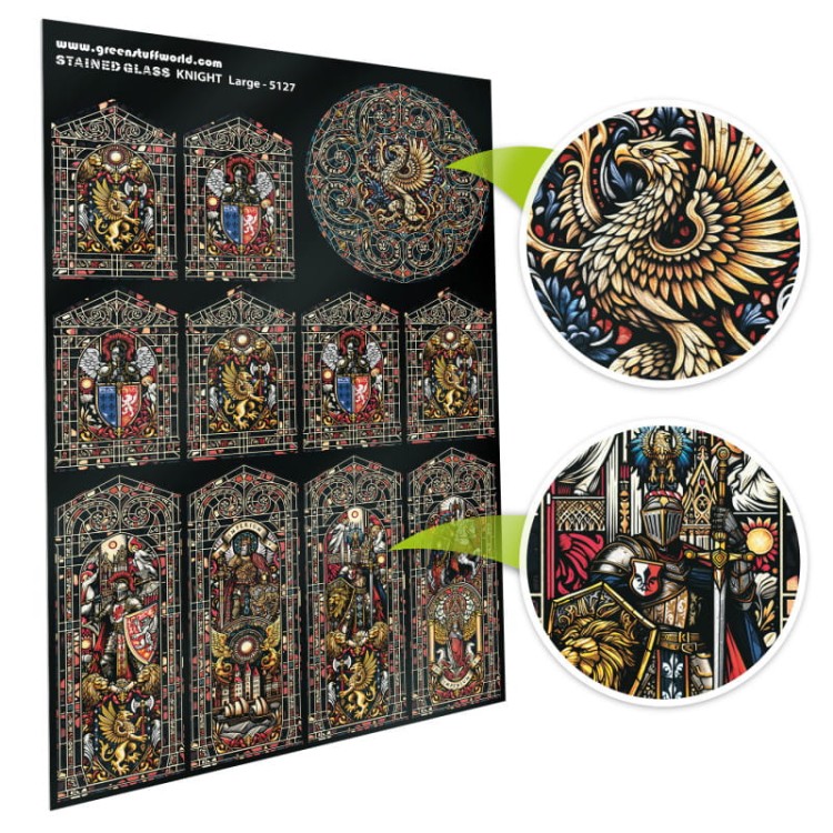 Knight Stained Glass - Large