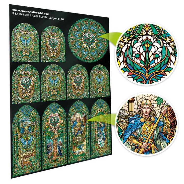 Elven Stained Glass - Large