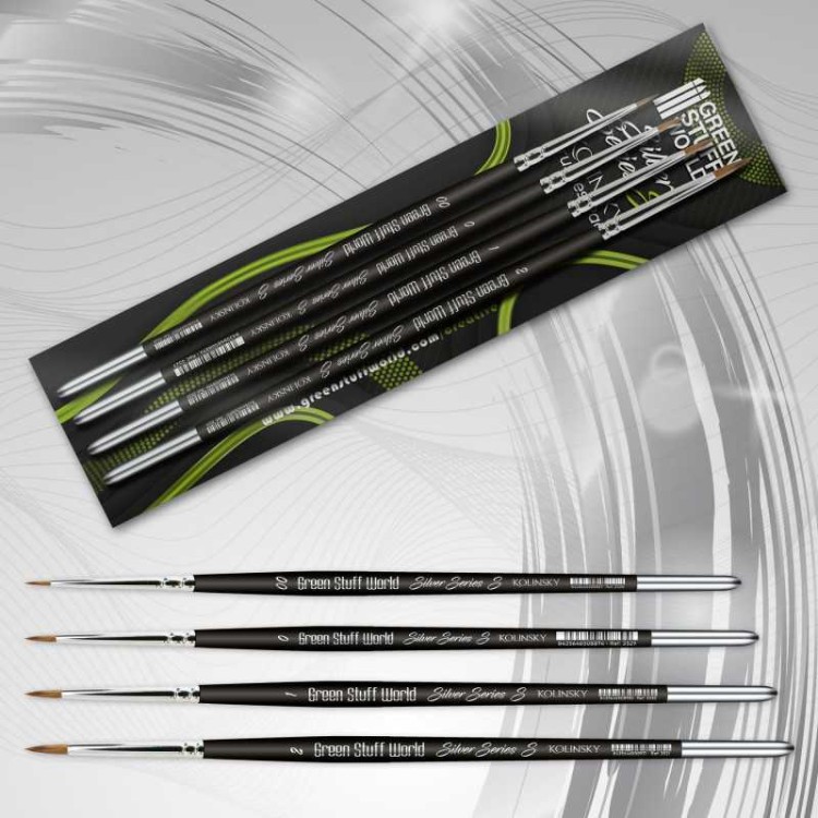 SILVER SERIES S Kolinsky Brush Set