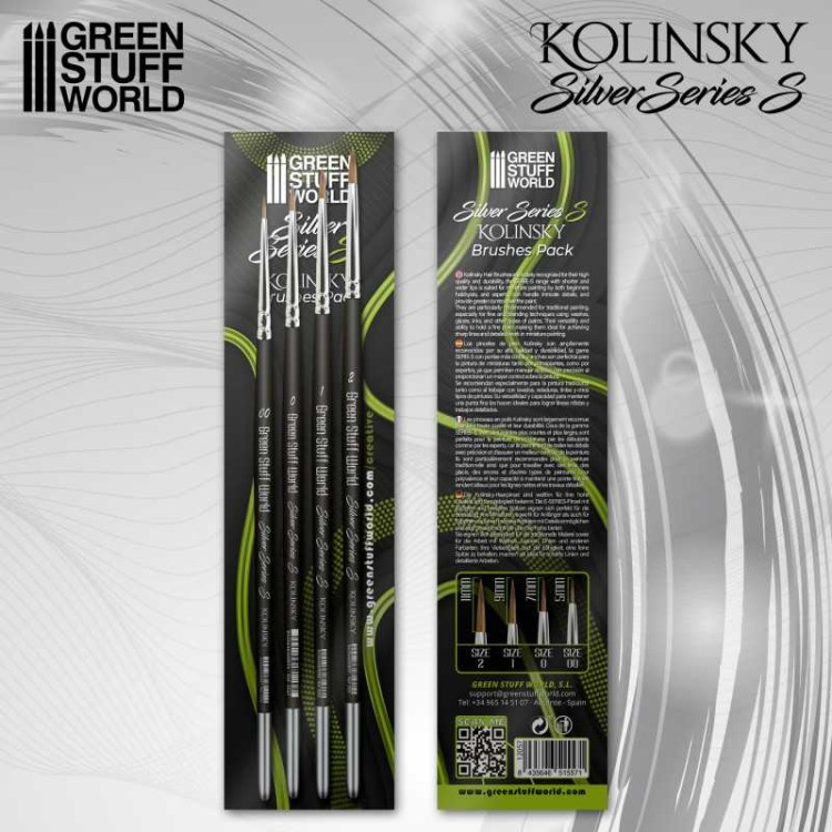 SILVER SERIES S Kolinsky Brush Set