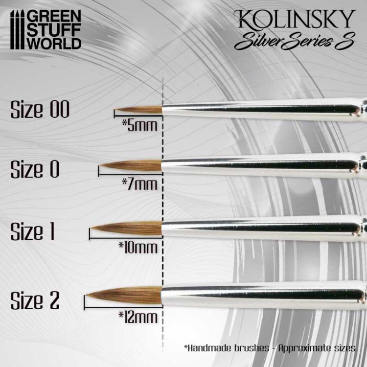 SILVER SERIES S Kolinsky Brush Set