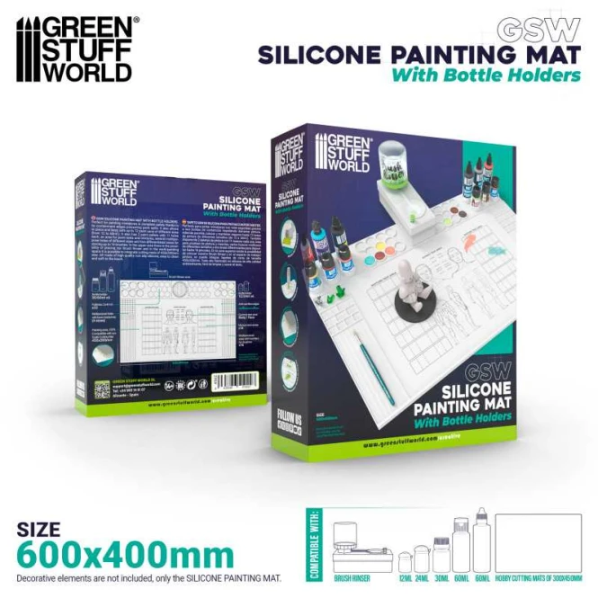 Silicone Painting Mat with Edges