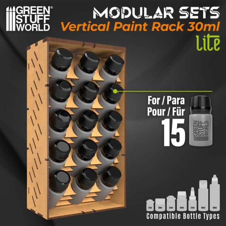 Pionowy organizer na farby pojemniki 30ml x 15 szt