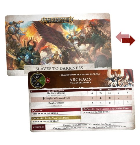 Warscroll Cards Slaves to Darkness