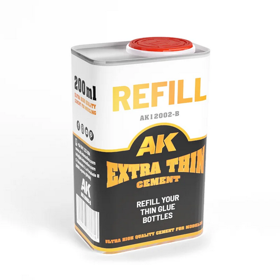 AK 200 ML. Refill Extra Thin Cement