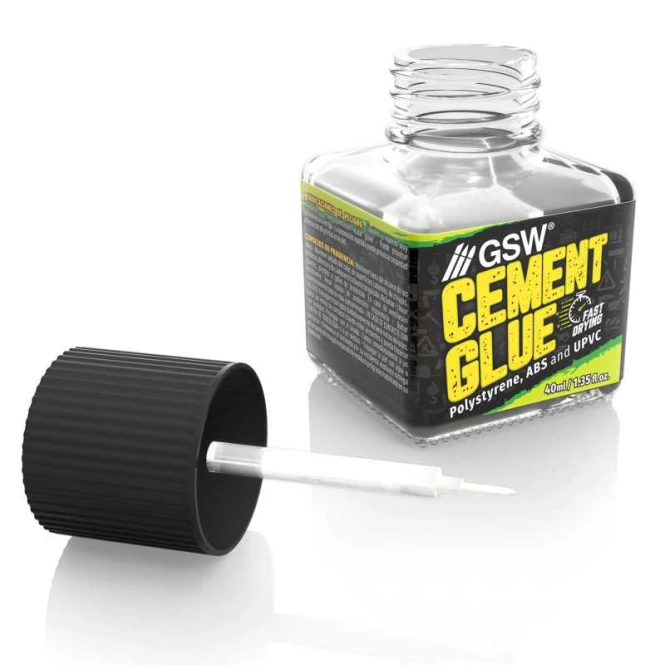 Cement glue for plastics 40ml Thin Fast Drying