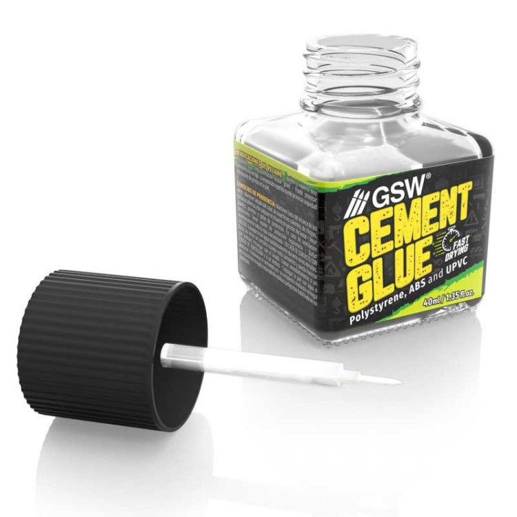 Cement glue for plastics 40ml Thin Fast Drying
