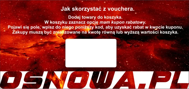 Voucher upominkowy o wartości 100 zł