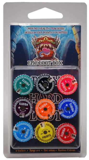 Trackers Counters, Range 0-9, Size 20mm, Random Co