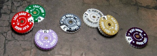 Trackers Counters, Range 0-9, Size 25mm, Random Co