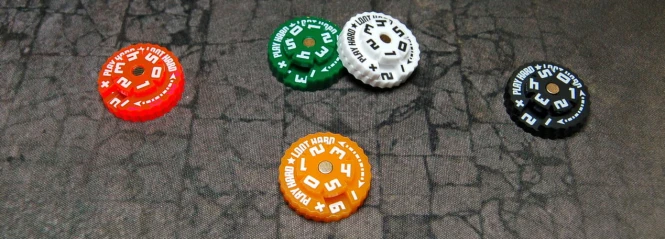 Trackers Counters, Range 0-59, Size 25mm, Random C