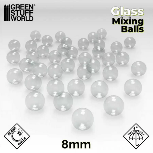 Glass Mixing balls 8mm ( 40 szt. w opakowaniu)