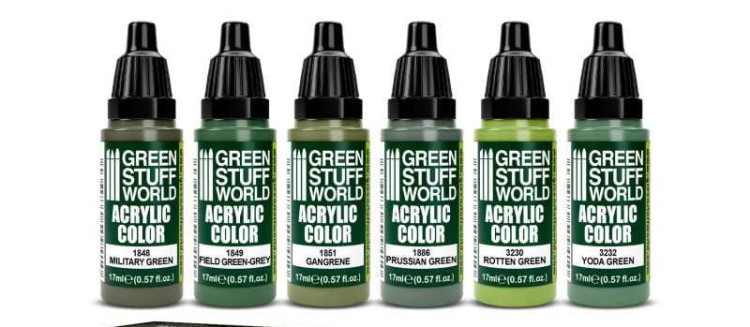 Green Stuff World Paint Set - Faded Green
