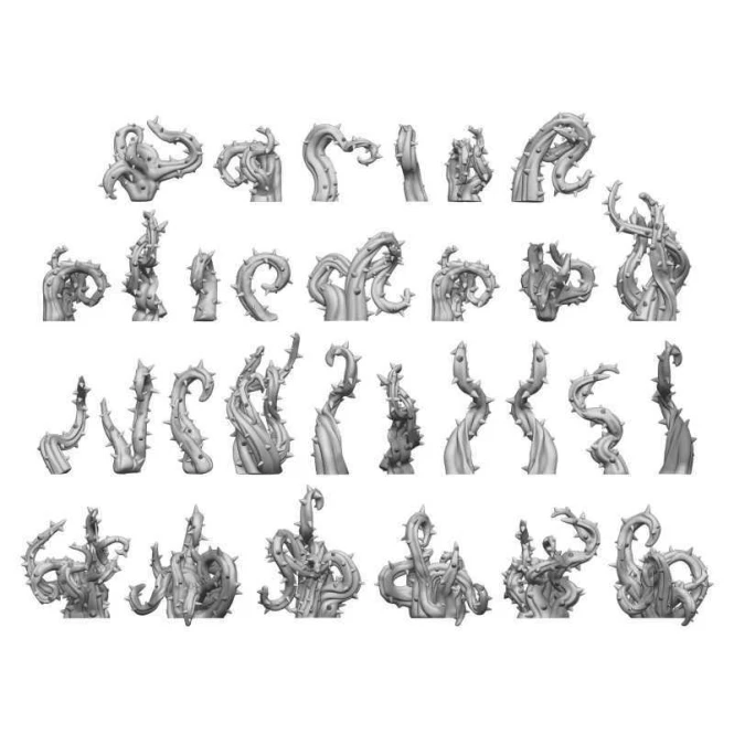 3D printed set - Thorns/Ciernie