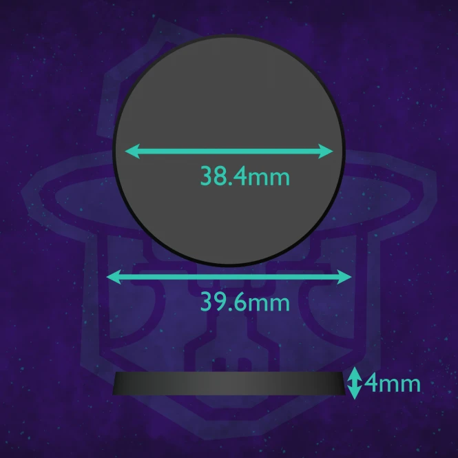 Podstawka okrągła  z Magnesem 40mm 10 szt.