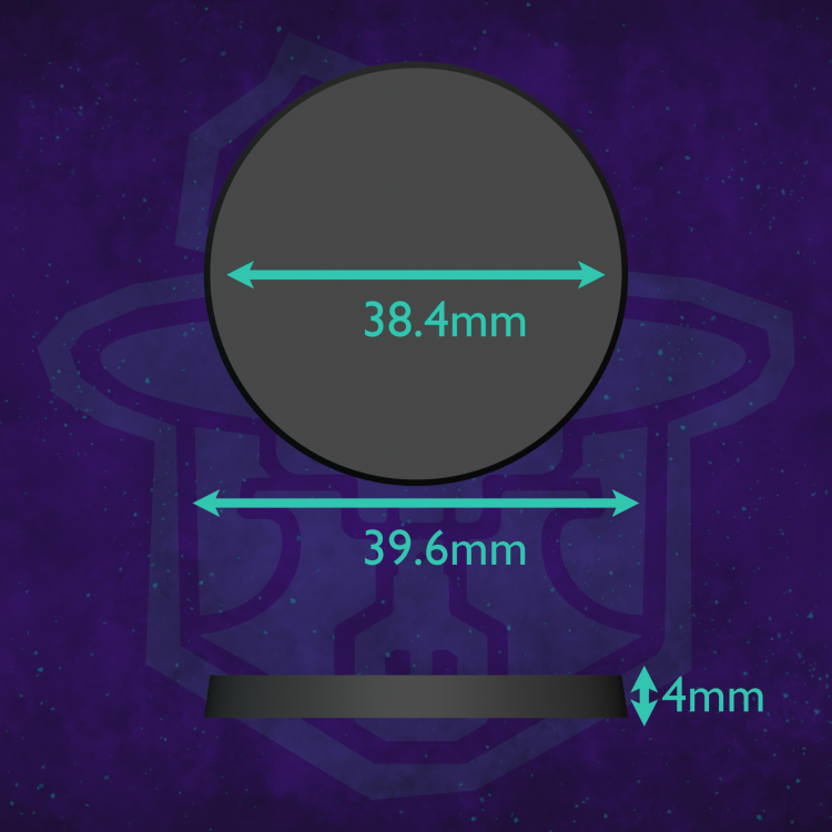 Podstawka okrągła  z Magnesem 40mm 10 szt.