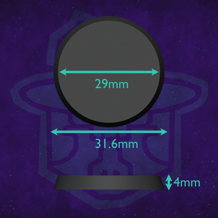 Podstawka okrągła  z Magnesem 32mm 20 szt.