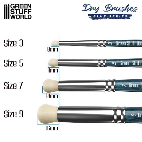 Premium Dry Brush Set - BLUE Series