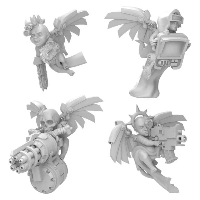 Cherubs 40k - Cyber Cherubs Servitors 1:48