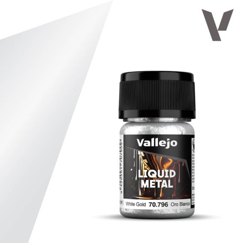 VALLEJO 70796 Liquid Metal White Gold - 35 ml
