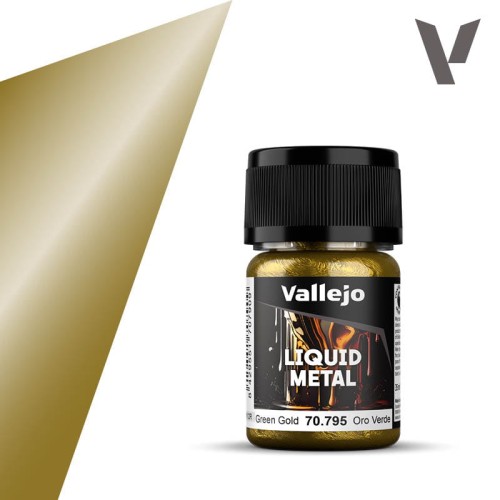 VALLEJO 70795 Liquid Metal Green Gold - 35 ml