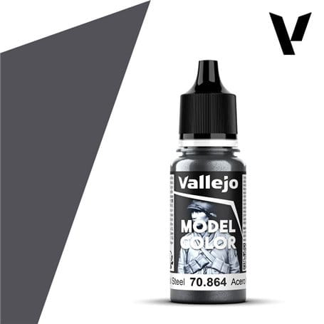 VALLEJO 70864 Model Color 197 - Natural Steel - 18