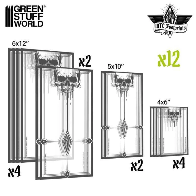 Skull Glasspack Footprints Wh40k compatible