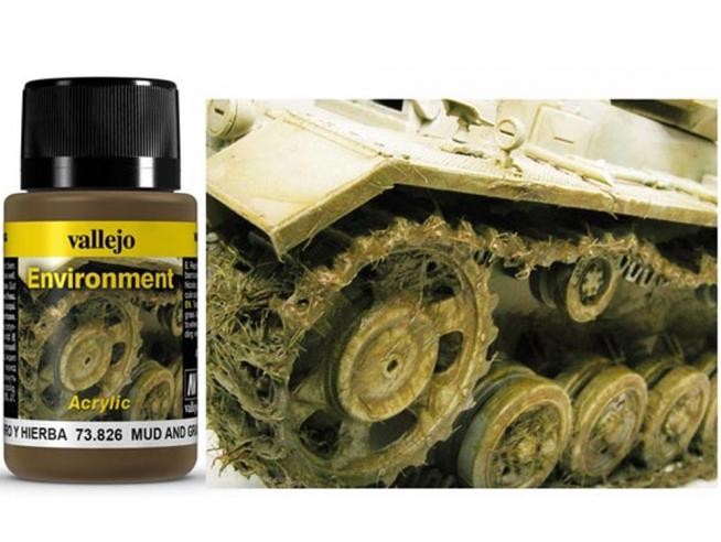VALLEJO 73826 Weathering Effects 40 ml Mud and Gra