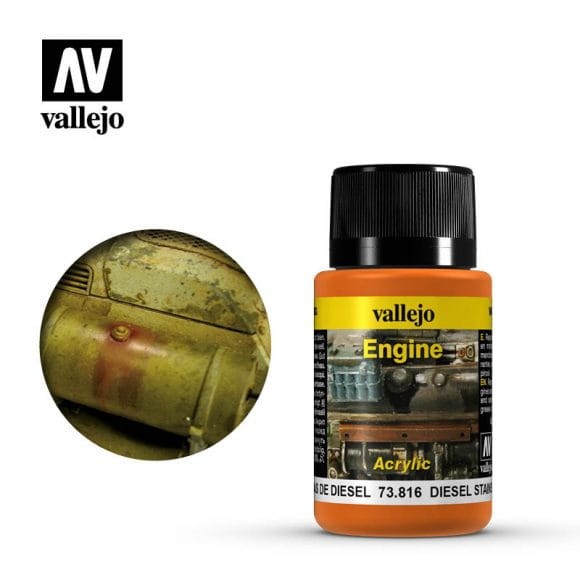VALLEJO 73816 Weathering Effects 40 ml Diesel Stai
