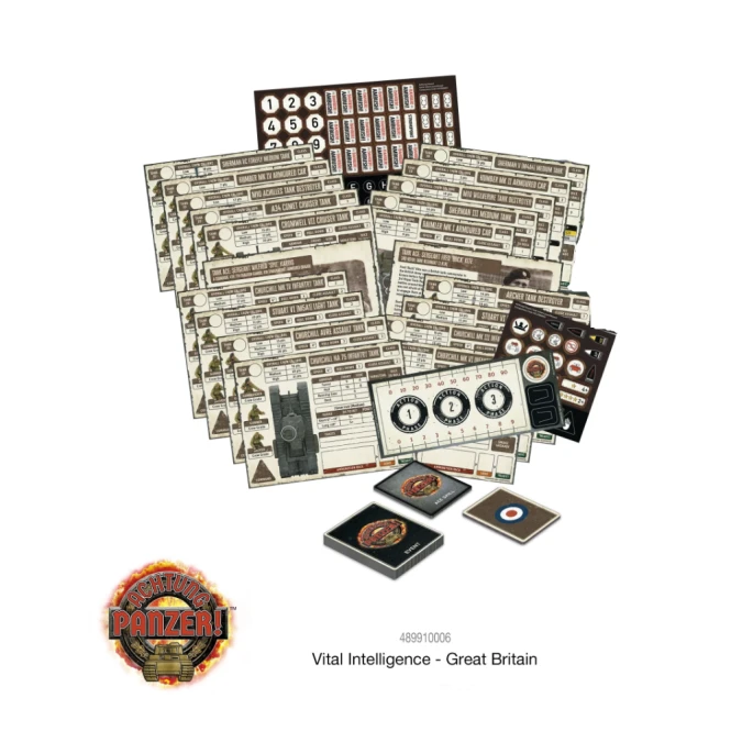 Achtung Panzer Card/Token Bundle: British