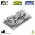 3D Printed - Dungeons & Fantasy - Dead Human Corpses 1:48