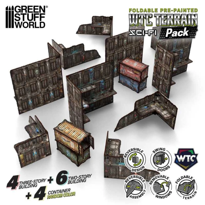 WTC Terrain - PrePainted (4+6+4) - SCI-FI